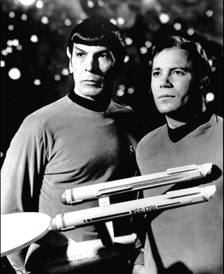 Commander Spock and Captain James T. Kirk
