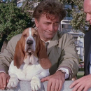 Peter Falk and George Coe and Dog.