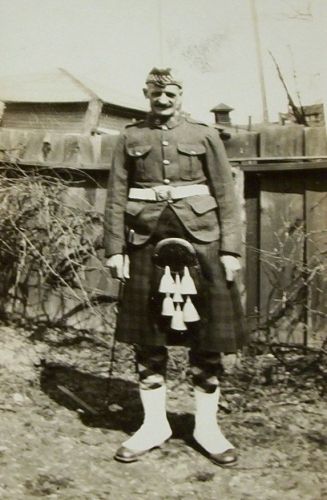 Charles in Scottish Regiment garb