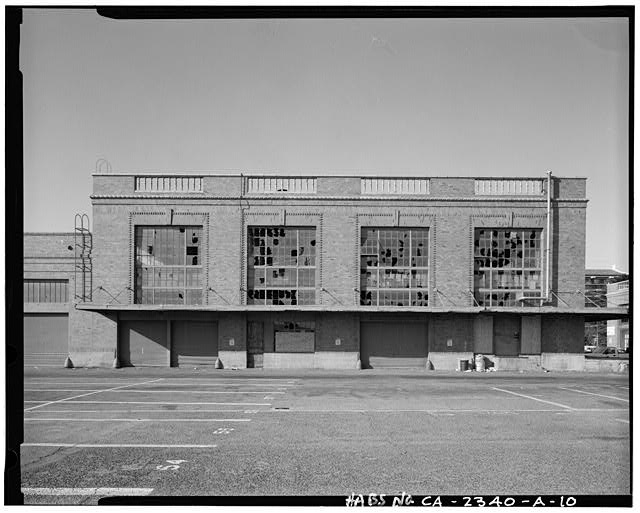 View of two story portion of American Railway Express...