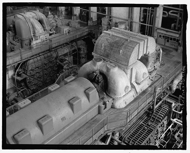 34. TURBINE HALL, NEW TURBO GENERATOR (1960'S) FROM...