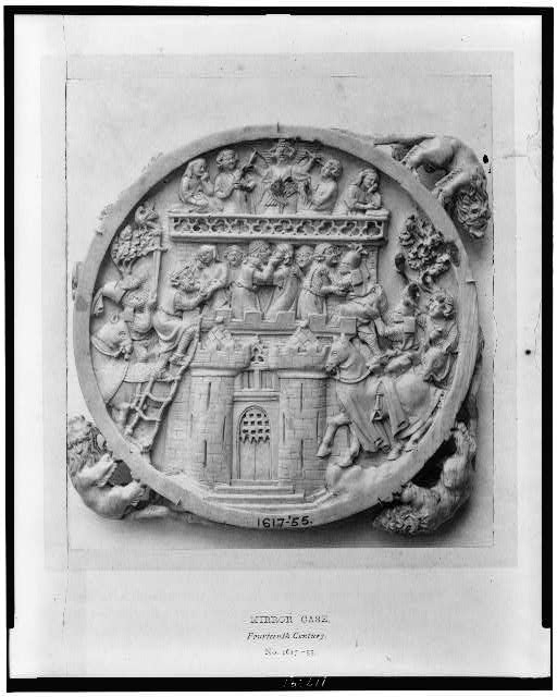 Mirror case, Fourteenth century, No. 1617-55