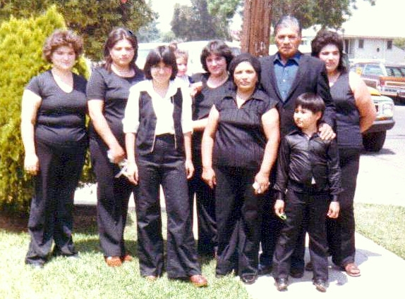 Ambrosio Curiel & family, California