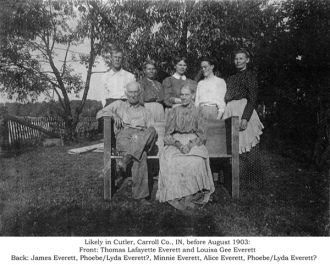 Thomas Lafayette Everett - Louisa Gee Everett Family