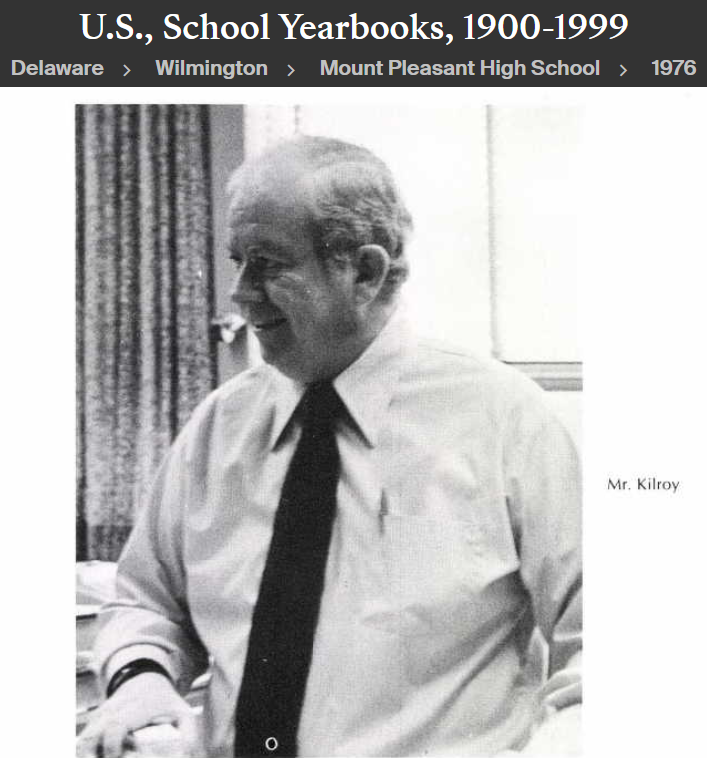 Robert Joseph Kilroy--U.S., School Yearbooks, 1900-1999(1976)Drivers Ed a