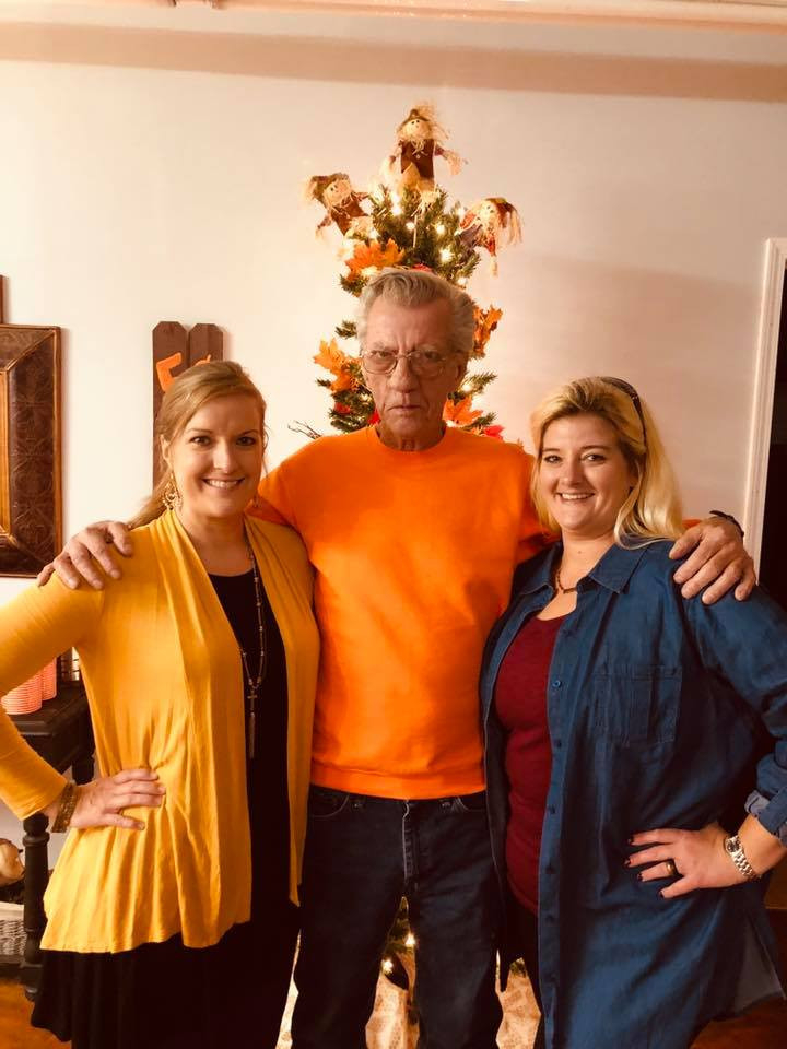 Douglas Yates Mason and his twin daughters