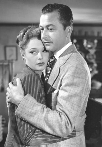 Jane Greer and Robert Young.