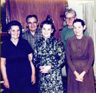 Grace, Marie, Bertha, Earl, Harold Calvert