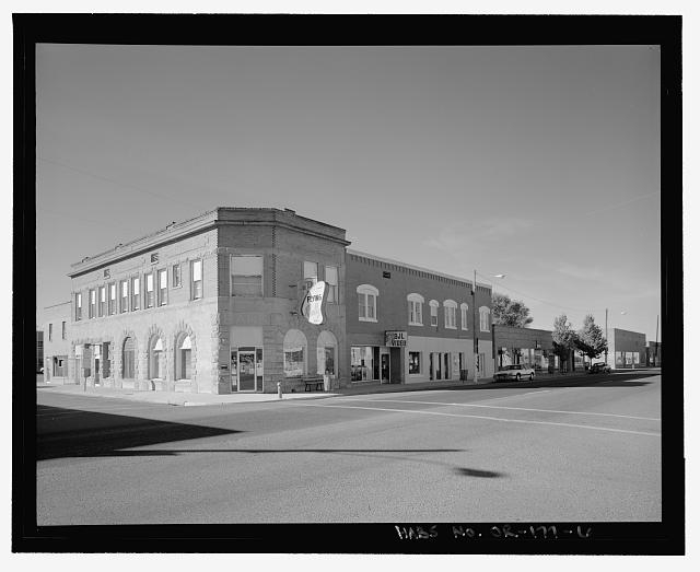 General perspective view of historic-contributing...