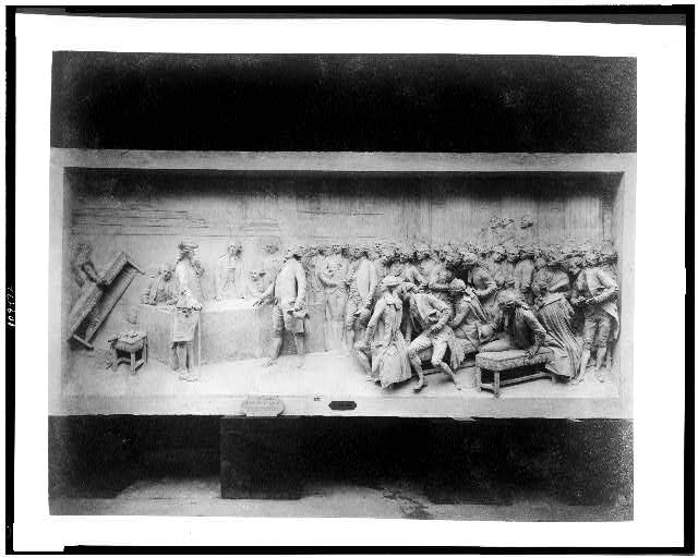 [Jules Dalou's relief sculpture, "Before the Estates...