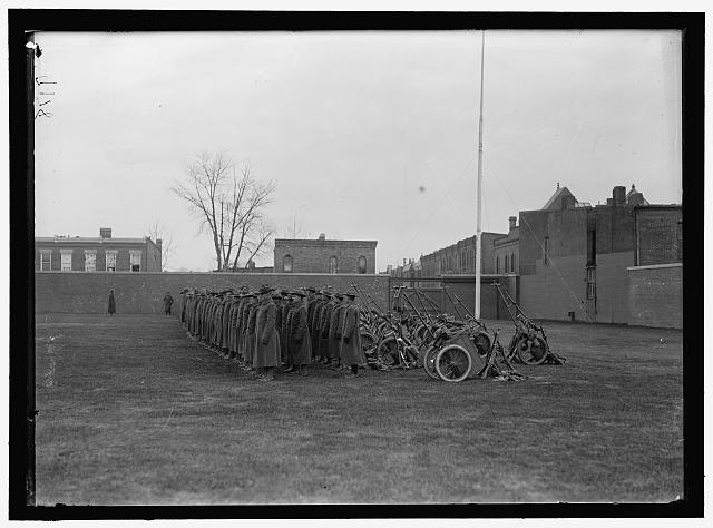 MARINE CORPS, U.S.N. MACHINE GUN UNIT DEMONSTRATION AT...