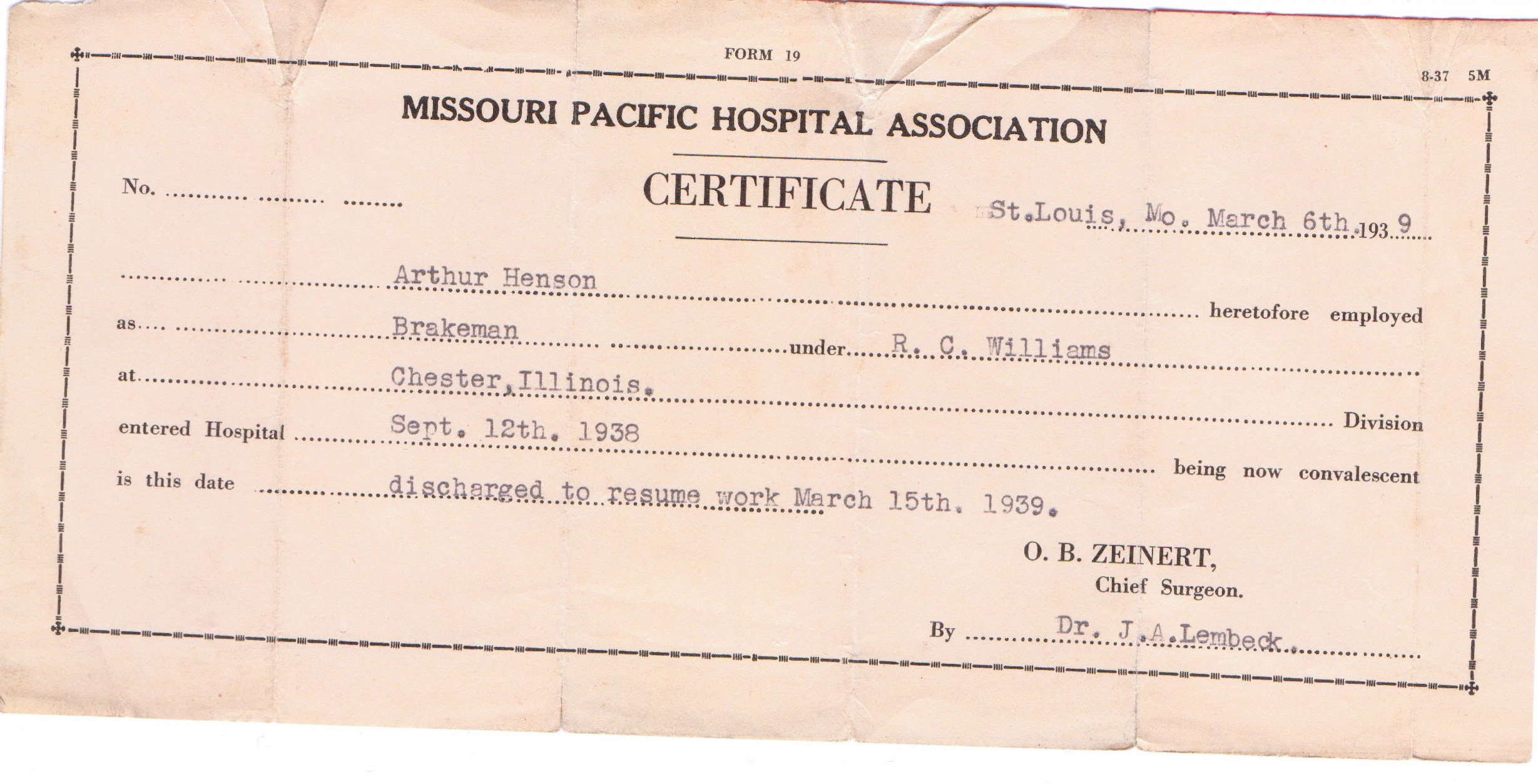 A W Henson