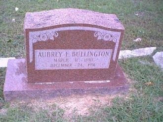 Gravesite of Aubrey Easoner Bullington