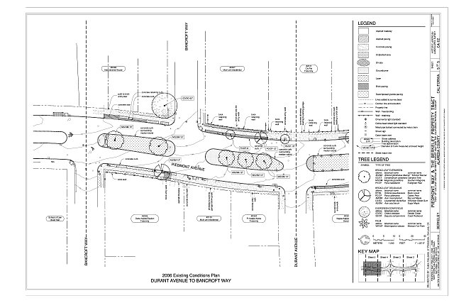 2006 Existing Conditions Plan, Durant Avenue to Bancroft...