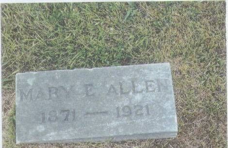 Mary E. Allen Gravestone