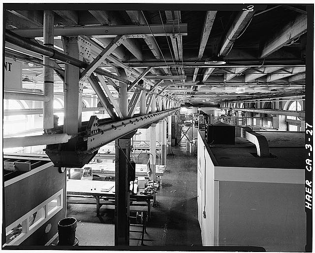 5. Building No. 53, first floor, West end, interior view....