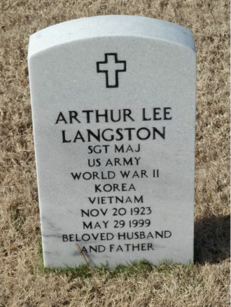 Arthur Lee Langston Gravesite 