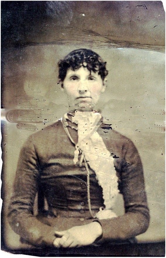 Tin type of Young woman