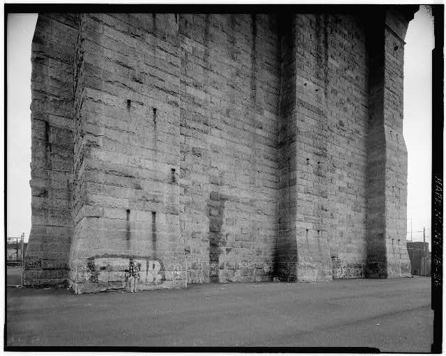 26. Base of Brooklyn Tower. Jet Lowe, photographer, 1982....