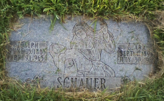 Clara and Joseph Schauer Gravesite