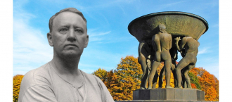 Vigeland Park in Oslo with Gustav Vigeland.
