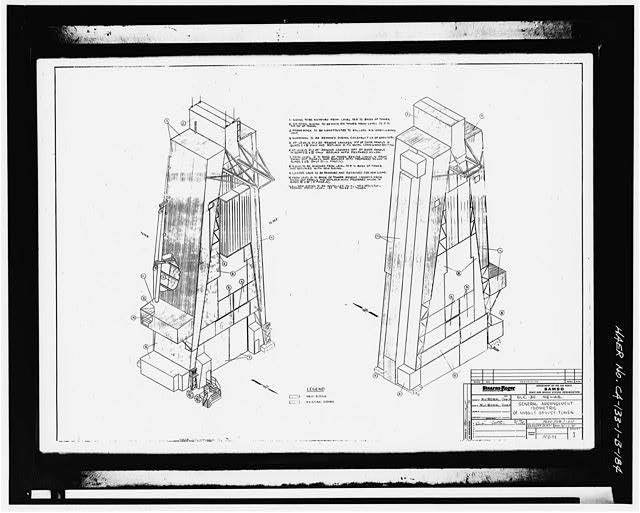 184. Photocopy of drawing (1970 structural drawing by...