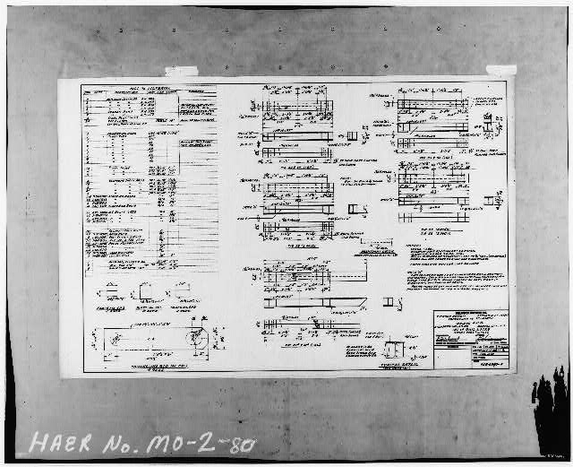 80. Photocopy of drawing (existing rail lock plan...