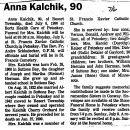 A photo of Anna (Herman) Kalchik