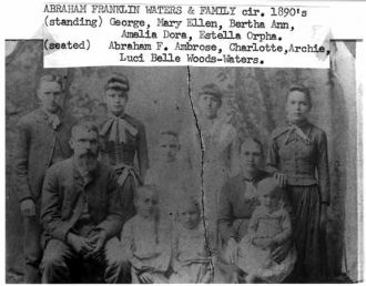 Abaraham F. Waters Family