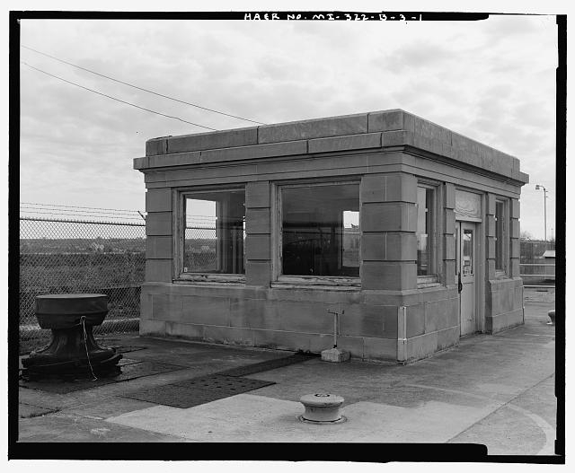View to northeast - St. Mary's Falls Canal, Soo Locks,...