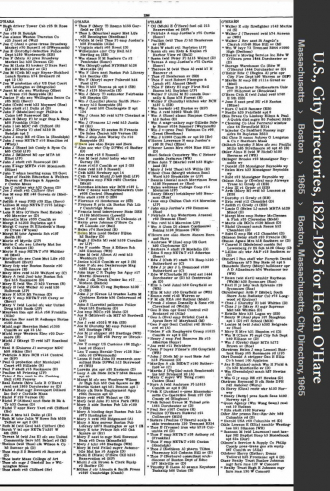 Helen "Nellie" (Supple) Hehir--U.S., City Directories, 1822-1995(1965)