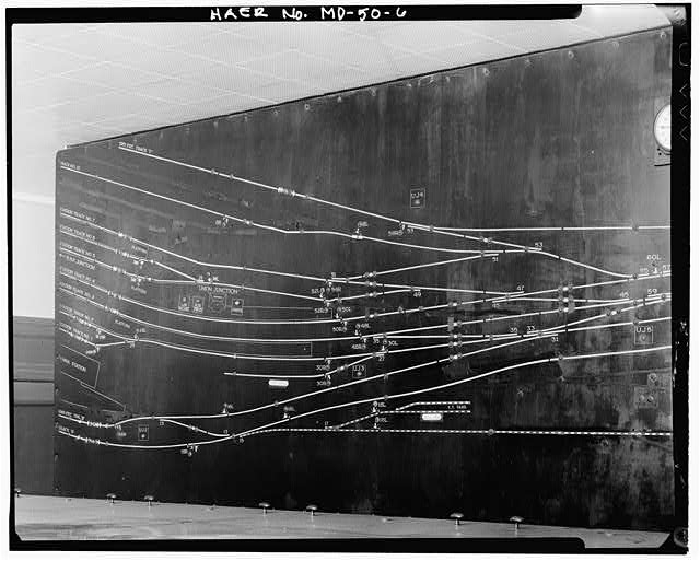 6. INTERIOR, MODEL BOARD INDICATING TRACK LAYOUT - Union...