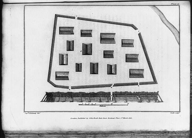 [Plan of layout of Russian fort in Alaska, 1803-1806] /...