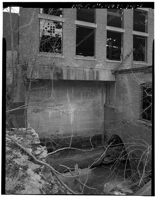9. Detail of northeast corner of Paper Machine Building...