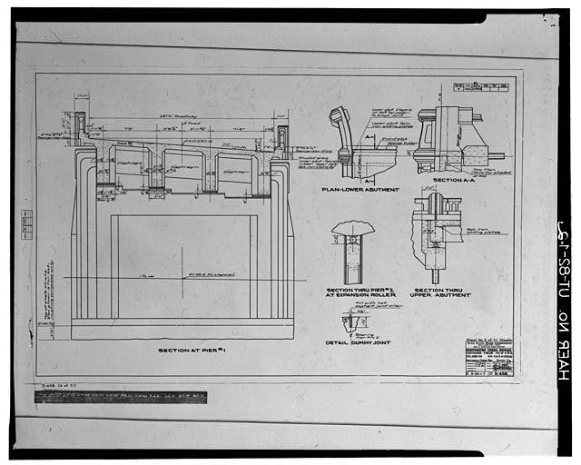 12. Photographic copy of original construction drawing,...