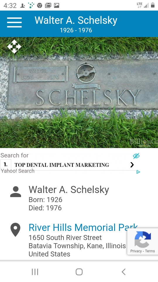 Burial information  
