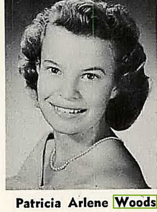 Patricia Arlene "Patty" Woods-Christman-Gerard --U.S., School Yearbooks, 1900-1999(1959) A