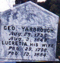 George and Lucretia Yarbrough Tomb Stone