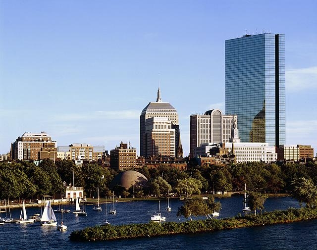 St. Charles River view of Boston, Massachusetts