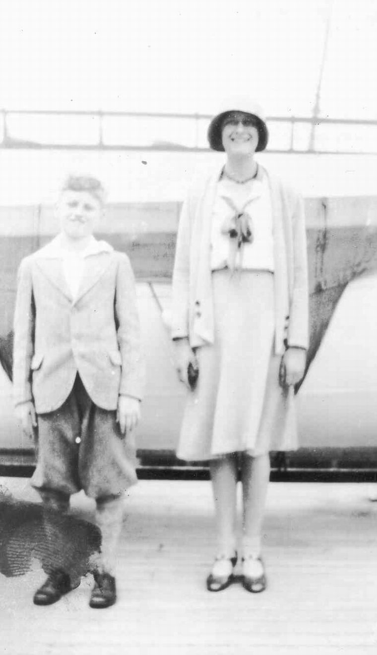 Joseph Henry (Casey) Thomas with His Mother