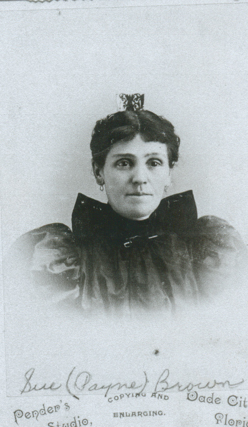 Susan Payne Brown 1854-1916 St Petersburg Fl