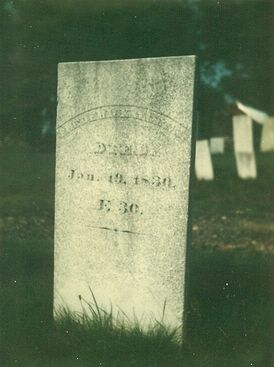 Frederick Allen gravestone