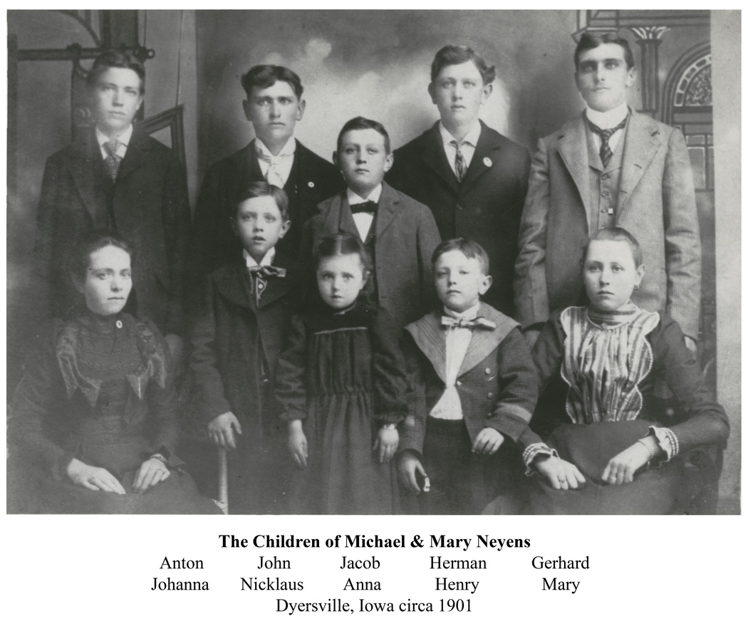 Michael & Mary Neyens children 1901