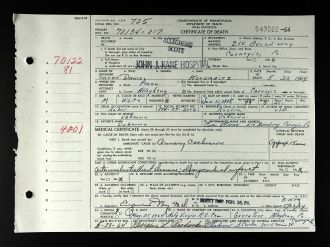 Dan Kolomaitz Death Certificate