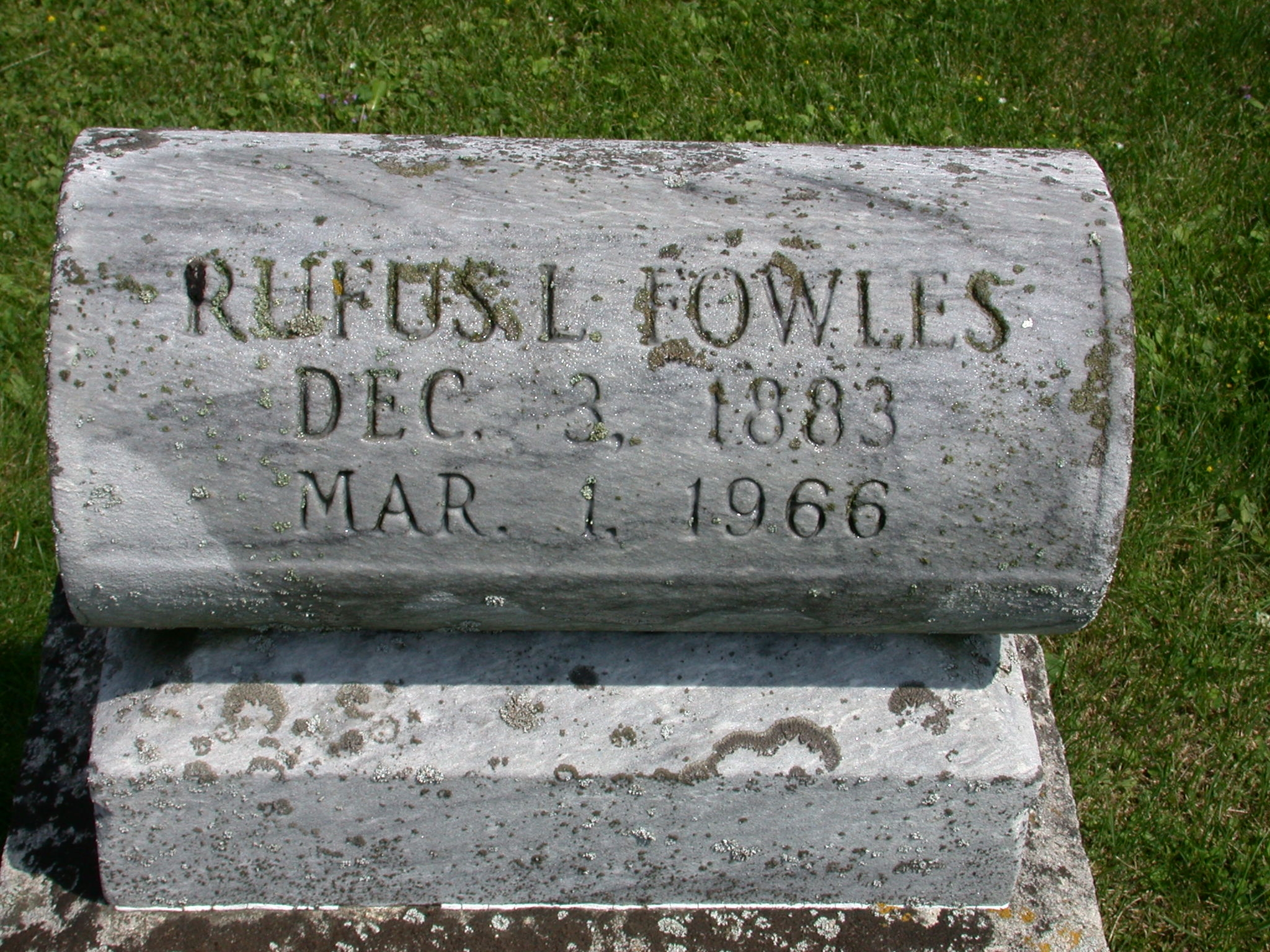 Rufus Lyman Fowles Gravesite