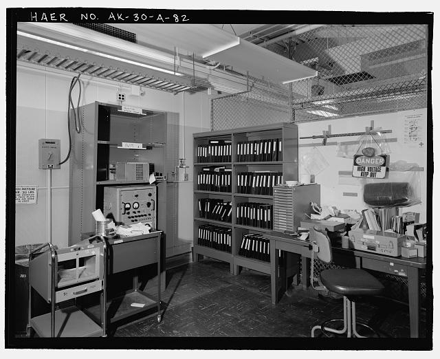 82. View of specialized maintenance shop in transmitter...