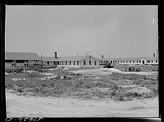 Dormitories for workers in defense industries near...