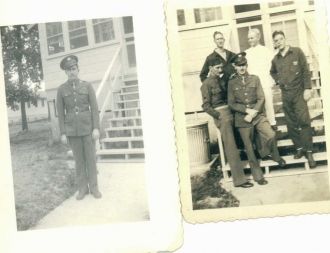Man in uniform with group