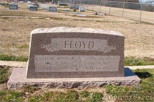 Marker for Earl Floyd and Lillian (Whitten) Floyd