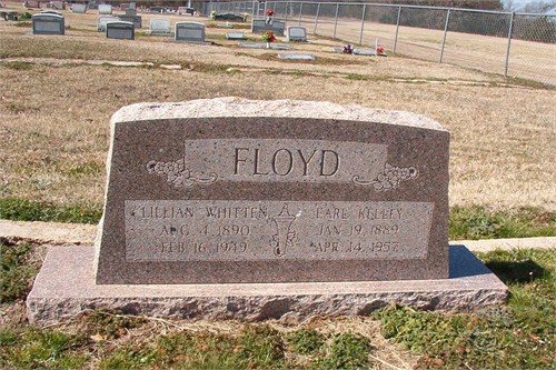 Marker for Earl Floyd and Lillian (Whitten) Floyd